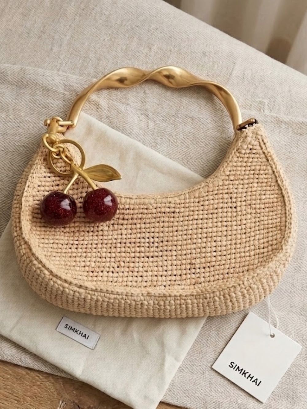 SIMKHAI Nixi Raffia Twist - Picture 2 of 2